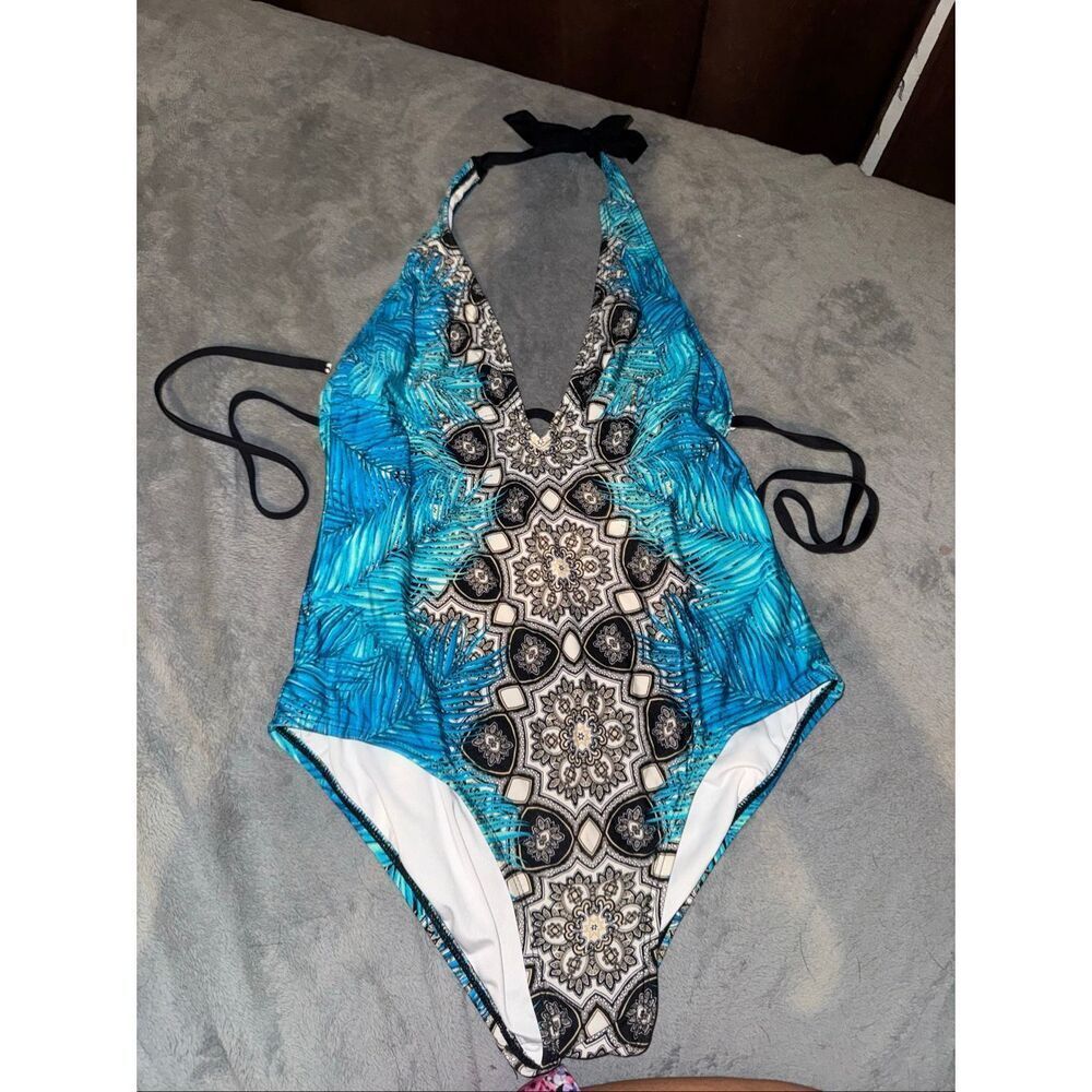 One piece swim suit size large